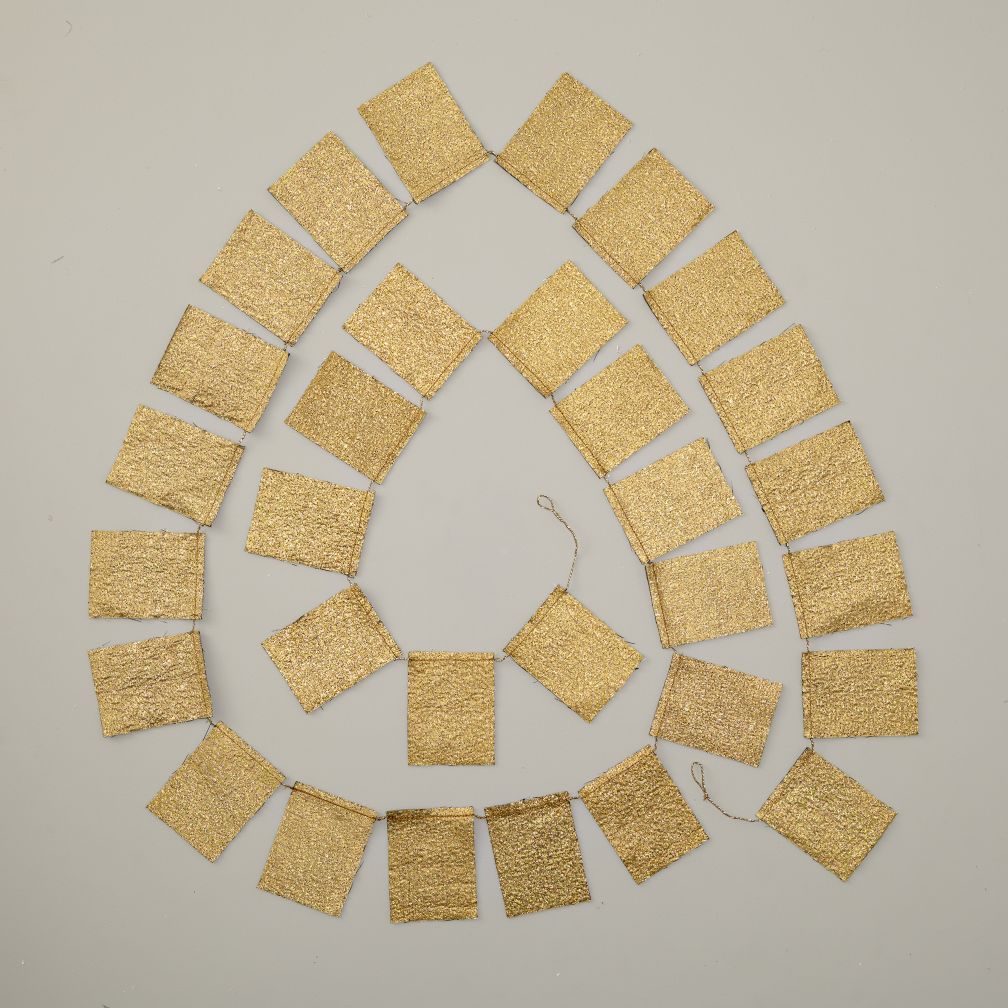 Embroidered Metallic Garland (Gold)